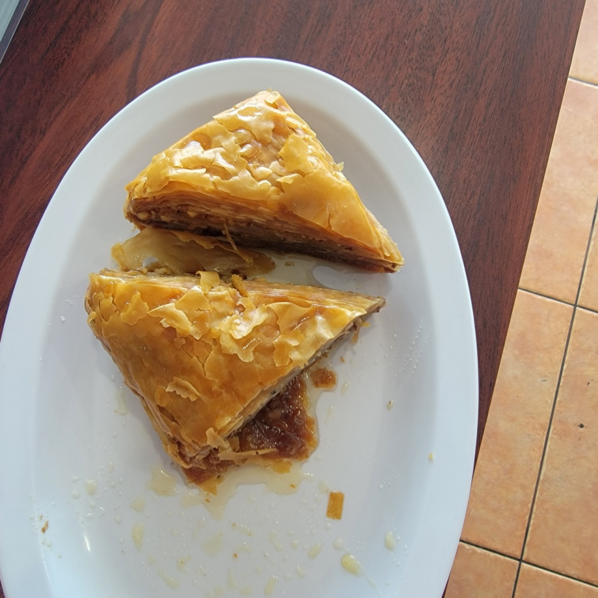 House baklava dessert